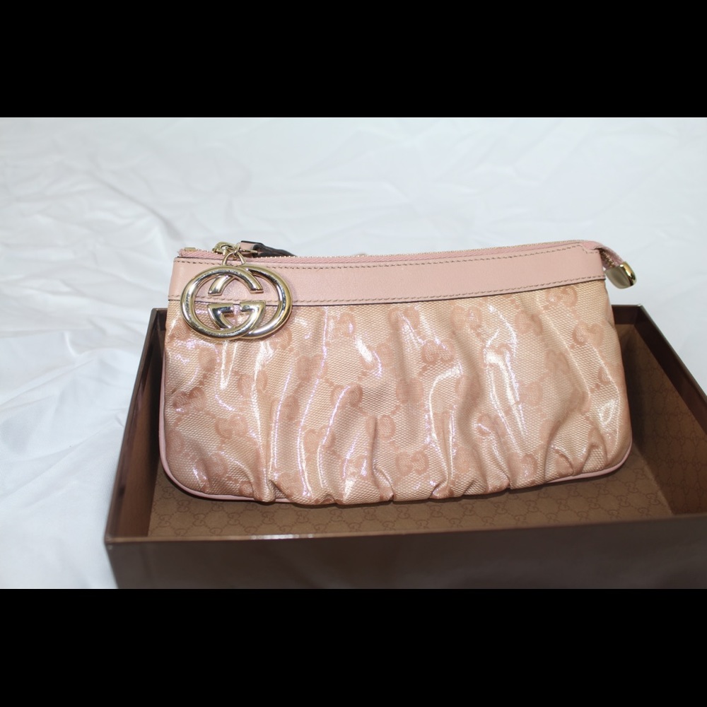 Pink Gucci Clutch